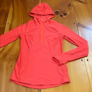 ATHLETA XS Bright Pacifica II Hybrid Half Zip Hooded Water Sports Top UPF H2O